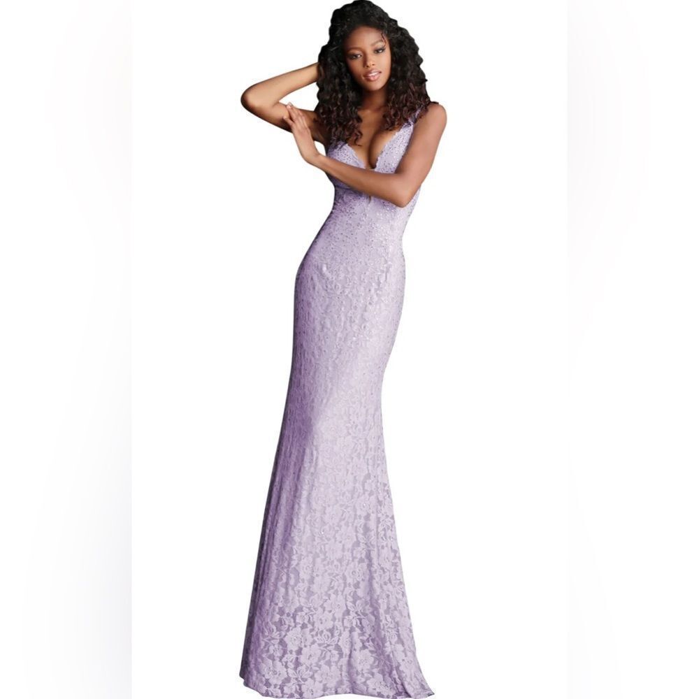 Mori Lee 21541 VIOLET PROM GALA BRIDESMAIDS FORMAL‎ SIZE 4 C46